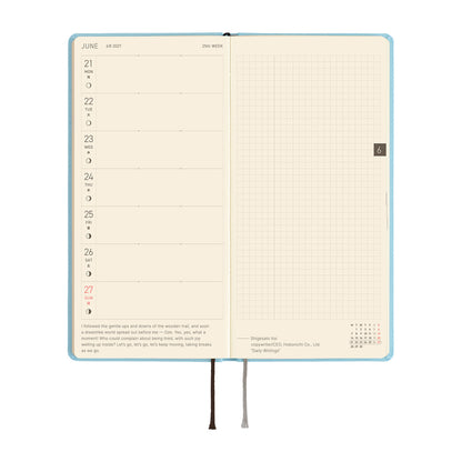 2027 Hobonichi Techo Weeks: Colors (Sea Glass)