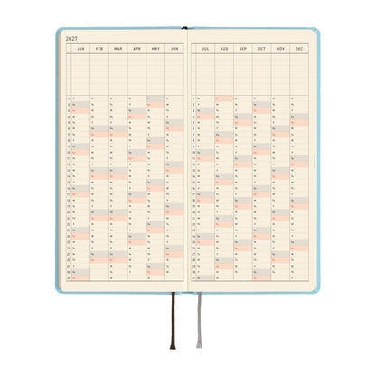 2027 Hobonichi Techo Weeks: Colors (Sea Glass)