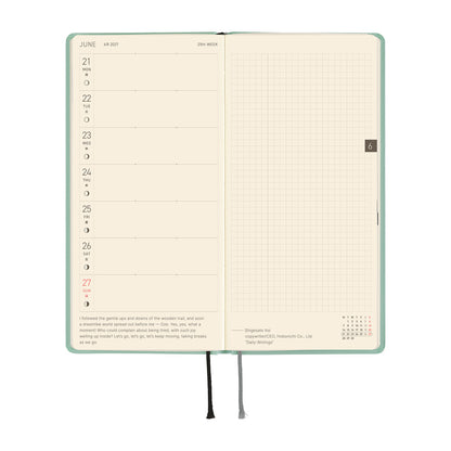 2027 Hobonichi Techo Weeks: Paper Series (Jade)