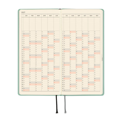 2027 Hobonichi Techo Weeks: Paper Series (Jade)