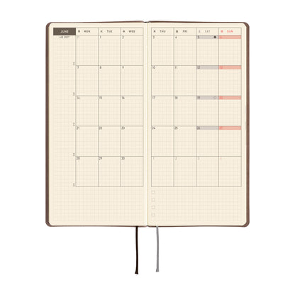 2027 Hobonichi Techo Weeks Smooth: Café au Lait