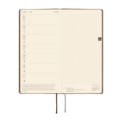 2027 Hobonichi Techo Weeks Smooth: Café au Lait