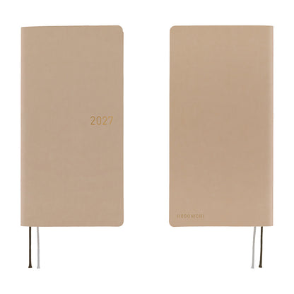 2027 Hobonichi Techo Weeks Smooth: Café au Lait