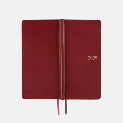 2025 Hobonichi Techo Weeks Leather Planner (Pomegranate)