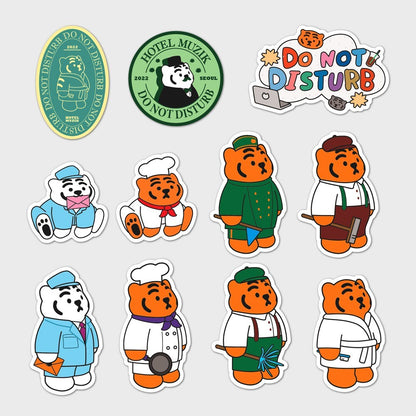 Removable Tiger Stickers Series Set Muzik Tiger 19 Decorative Stickers Hunter & The Scholar